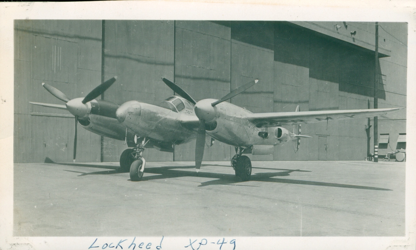 1940s WWII by Aeroplane Photo Supply #3754   Lockheed 522 XP-49 - USAAF