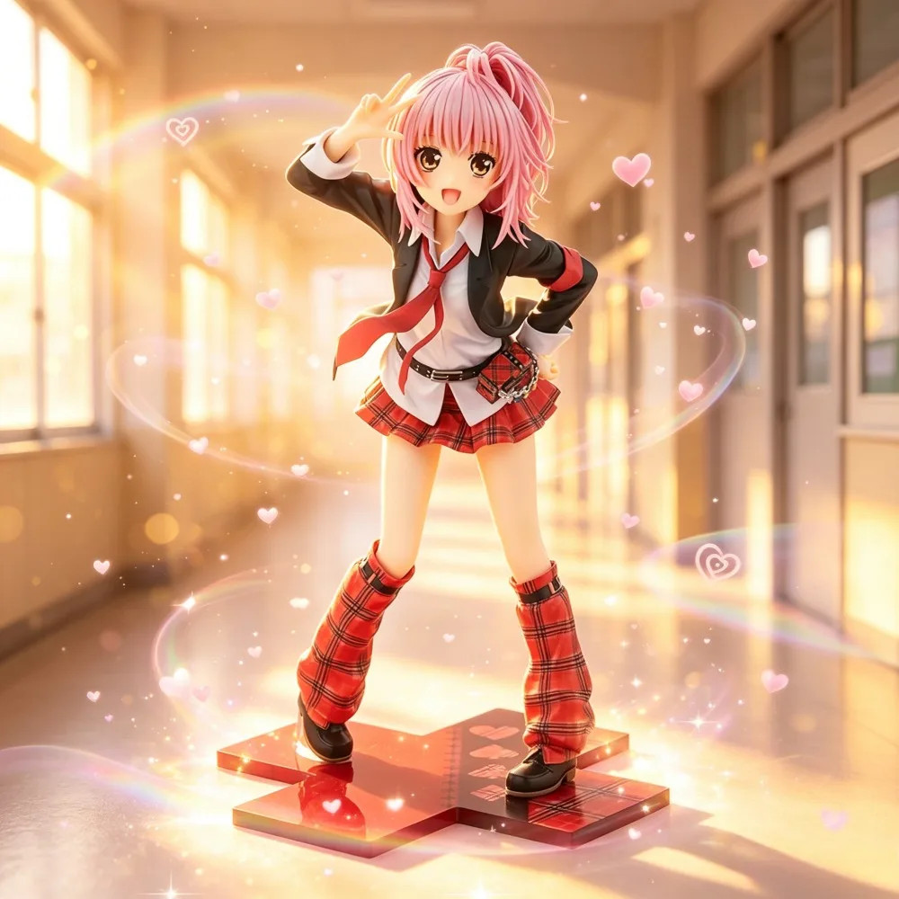 26cm Shugo Chara Hinamori Amu Anime Action Figure PVC Statue Display Collectible