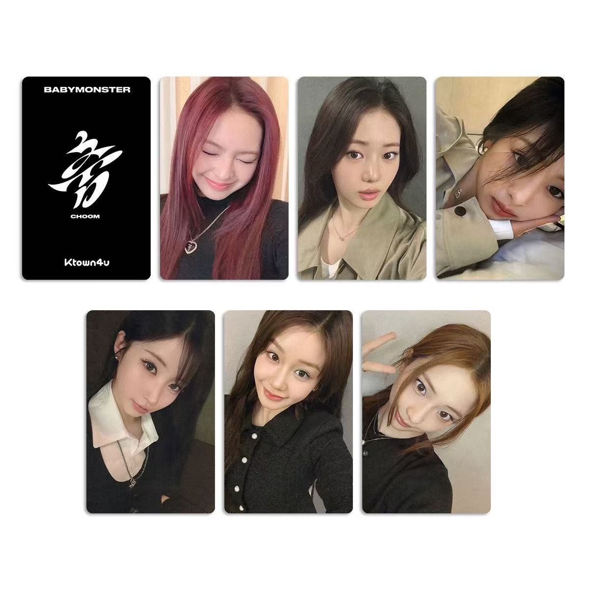 Babymonster Bm K4 Card Choom Collection Card Diy Gift 6Pcs/set