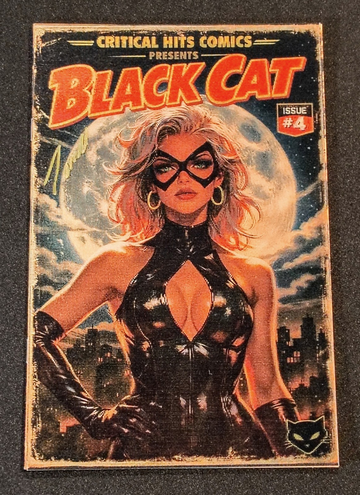 Critical Hit Comics Artbook #4 Black Cat Homage Lenticular Variant Signed + COA Critical Hit Comics Artbook #4 Black Cat Homage Lenticular Variant Signed + COA
