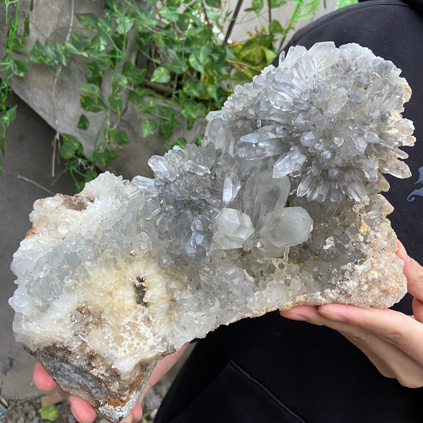 6lb Natural Clear White Quartz Crystal Cluster Rough Healing Specimen