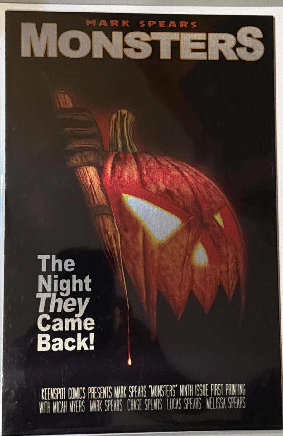 MARK SPEARS Monsters #9 Cover X2 Exclusive METAL - Megacon Halloween Homage MARK SPEARS Monsters #9 Cover X2 Exclusive METAL - Megacon Halloween Homage