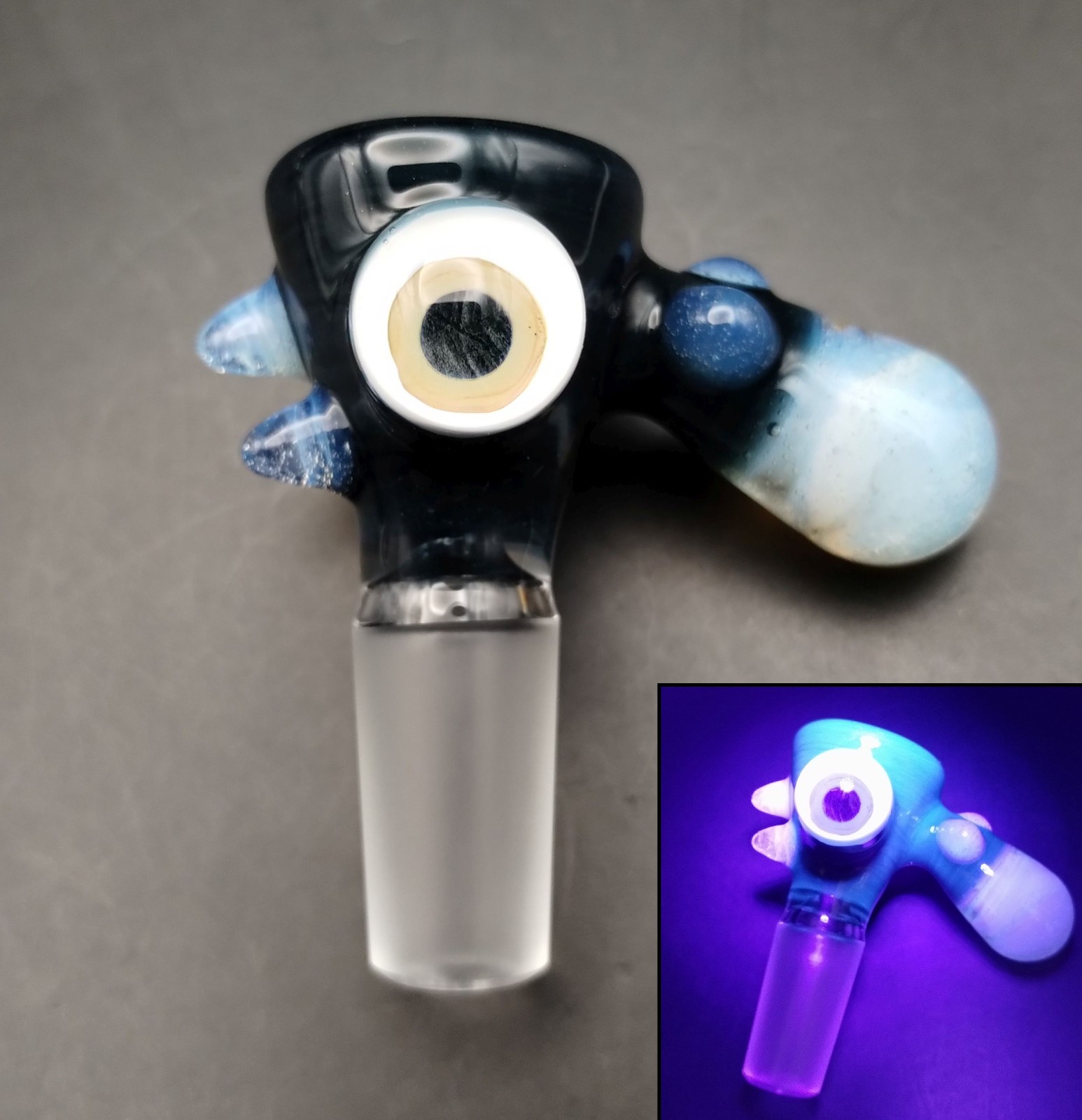 Atomic Stardust UV Cyclops 14mm Glass Bowl by Subconscious Design USA
