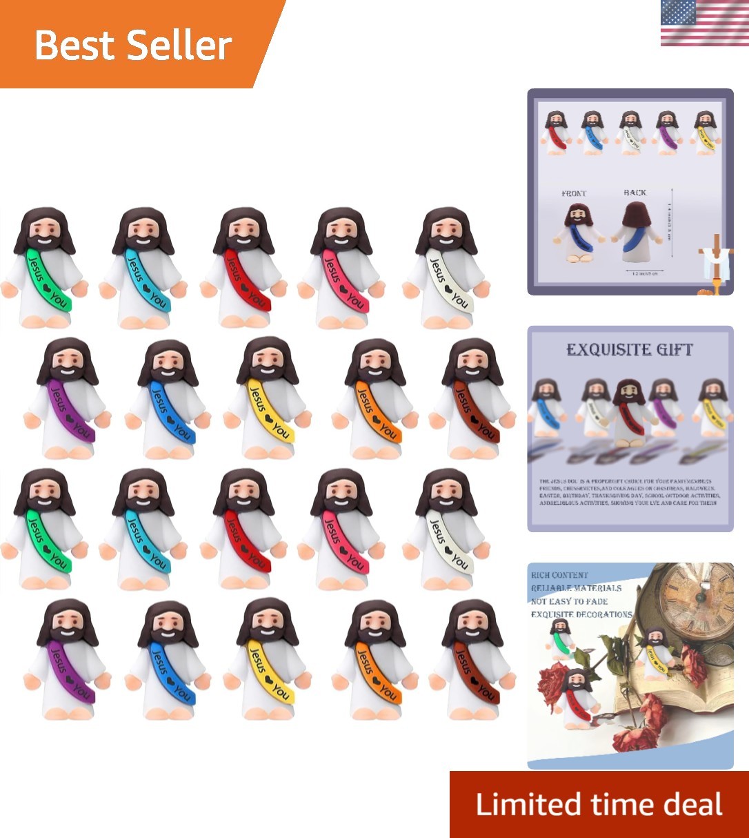 Easter Joy with 20PCS Minuscule Jesus Figurines - Whimsical Egg Hunt Must-Have