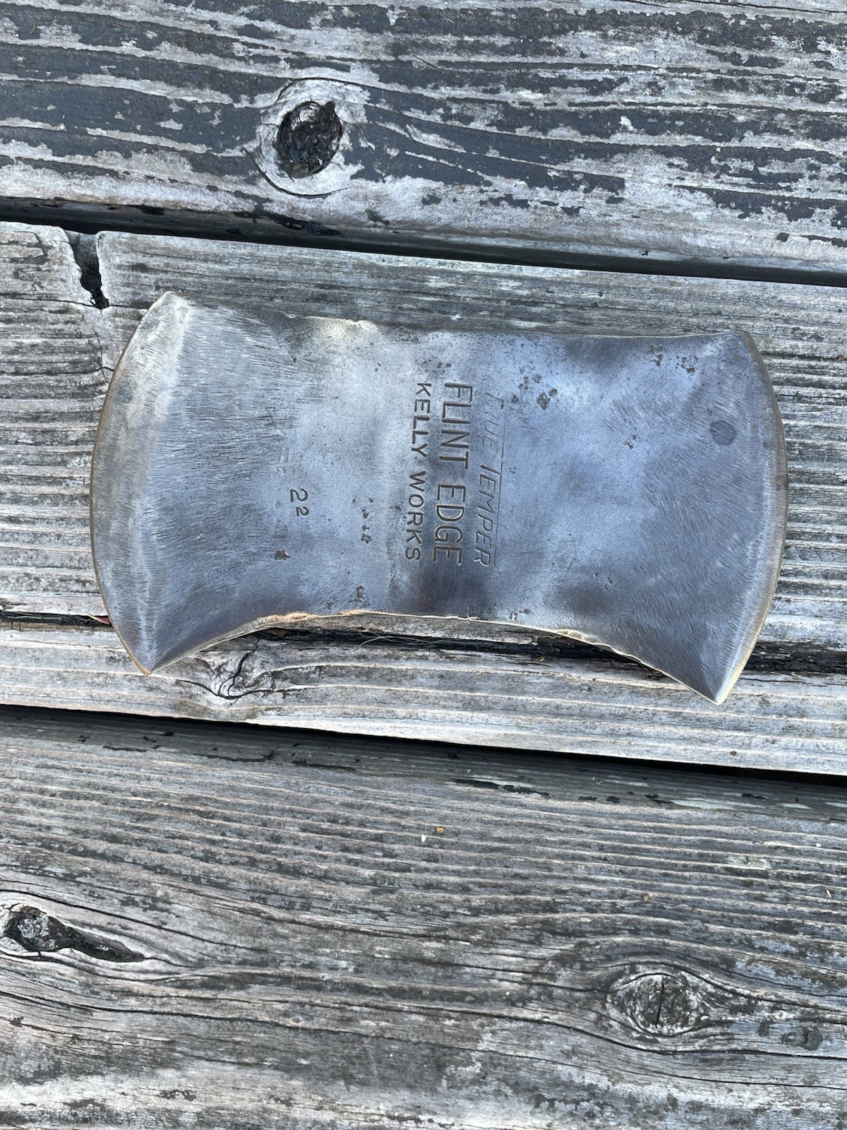 Vintage True Temper Kelly Works Flint Edge Cruiser Axe Head 2 Lbs 5 Oz Stamp 2/2 Vintage True Temper Kelly Works Flint Edge Cruiser Axe Head 2 Lbs 5 Oz Stamp 2/2