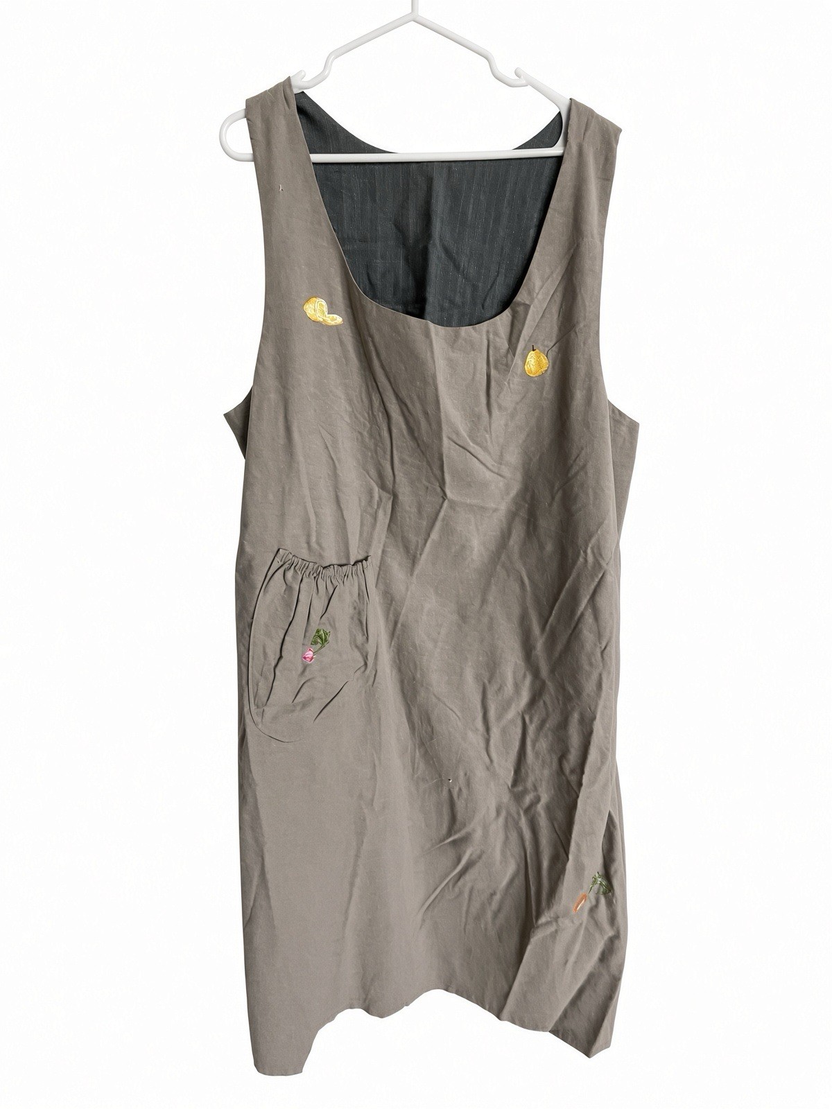 Vintage unused pinafore / Japanese-style apron