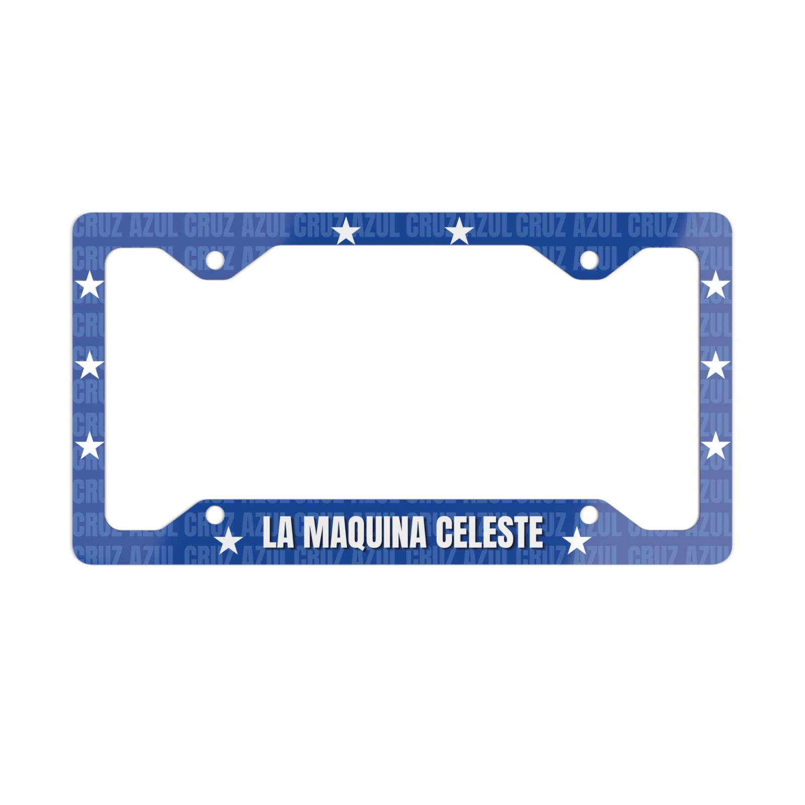 La Maquina Celeste. Cruz, Azul l License Plate Frame | Futbol Mexico La Maquina Celeste. Cruz, Azul l License Plate Frame | Futbol Mexico
