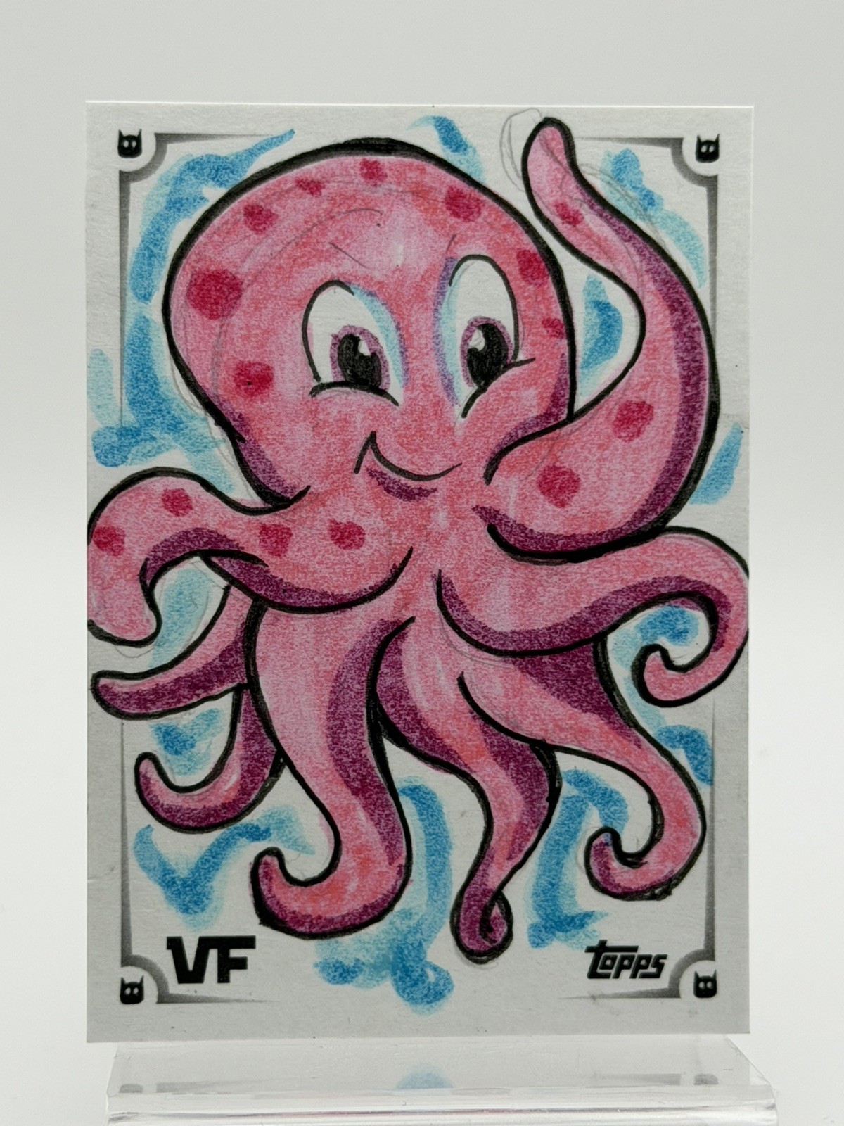 2026 Topps Chrome VeeFriends Outgoing Octopus 1/1 Sketch Jason Queen 2026 Topps Chrome VeeFriends Outgoing Octopus 1/1 Sketch Jason Queen