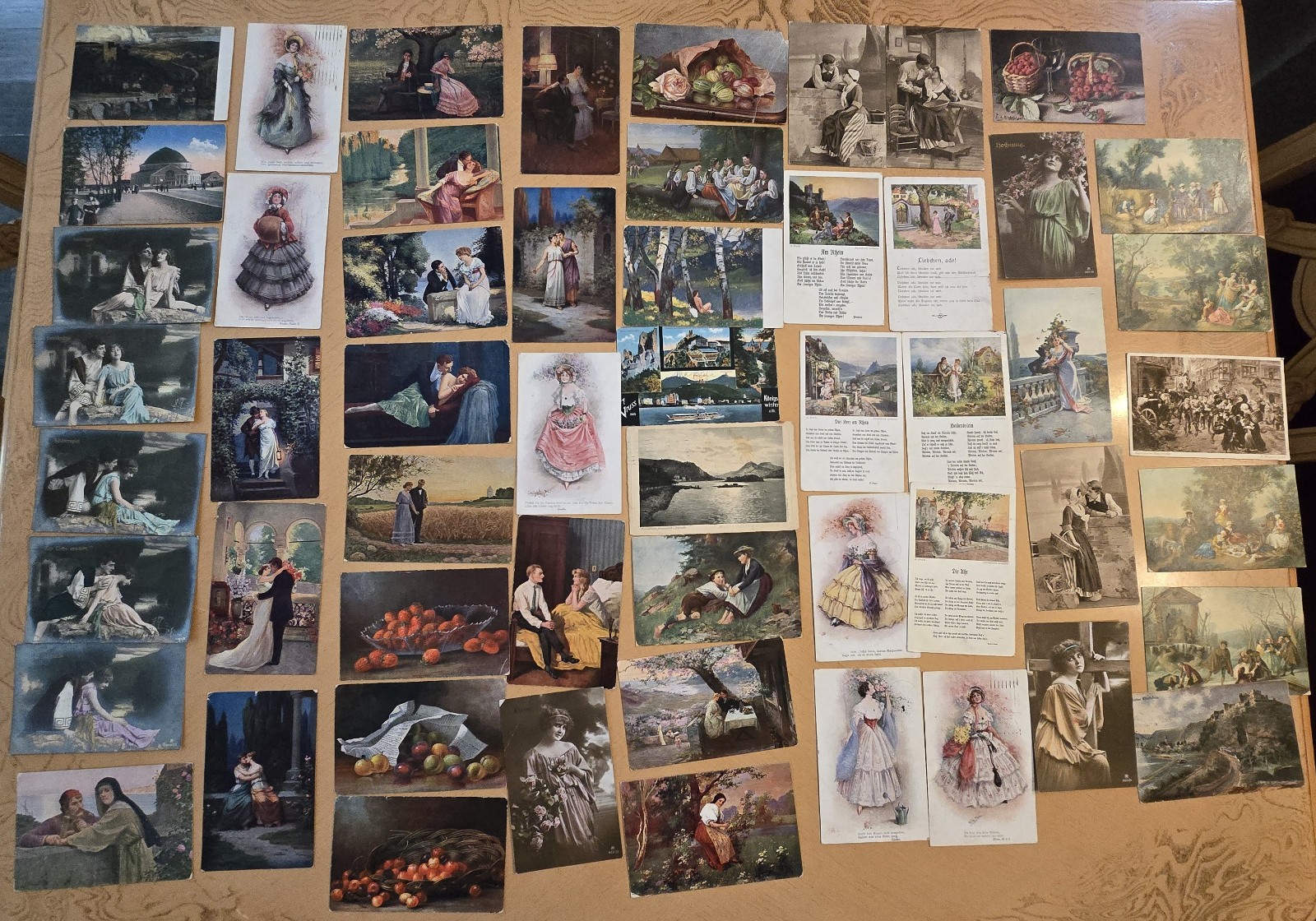 WOW HUGE lot 55 pcs WW1 Imperial German Soldiers Feldpost Sweetheart Postcards