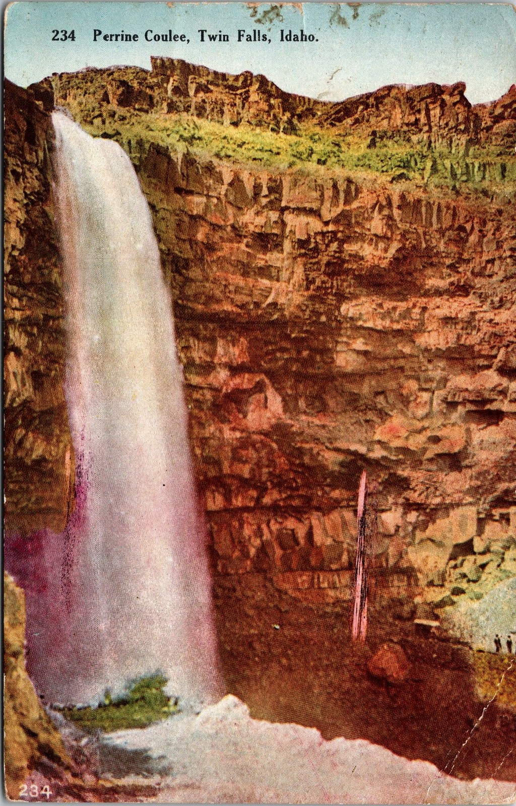 Perrine Coulee Twin Falls Idaho Postcard used 1911 Perrine Coulee Twin Falls Idaho Postcard used 1911