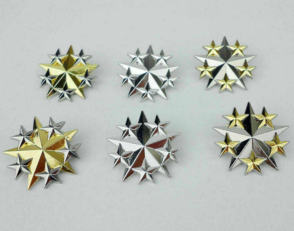 6 PINS/SET SET US MILITARY GENERAL OFFICER SIX STAR BADGE PIN INSIGNIA US