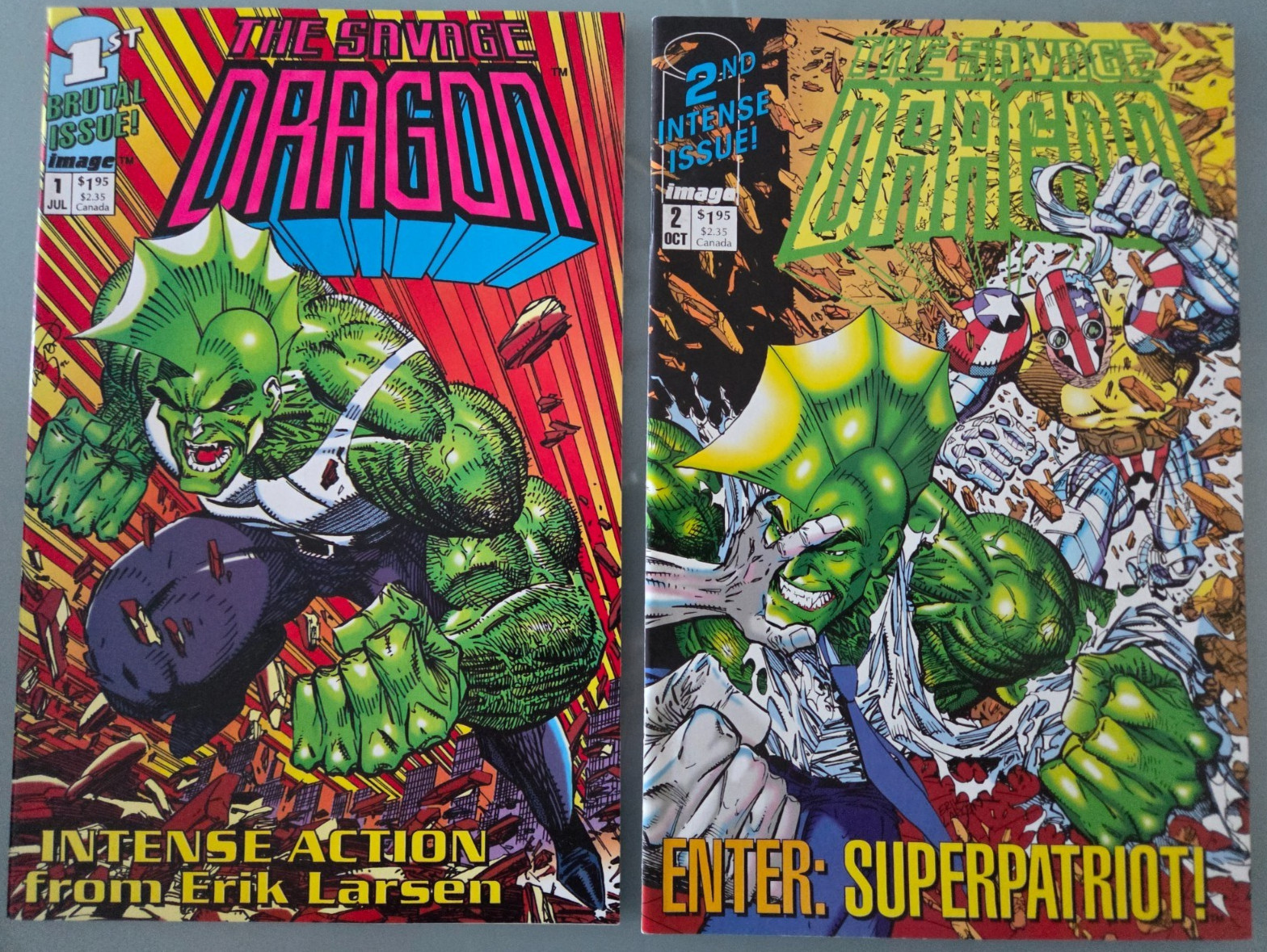 THE SAVAGE DRAGON #1-3 (1992) IMAGE FULL SET 1ST APPEARANCE+BONUS #1 & 2 SERIES THE SAVAGE DRAGON #1-3 (1992) IMAGE FULL SET 1ST APPEARANCE+BONUS #1 & 2 SERIES