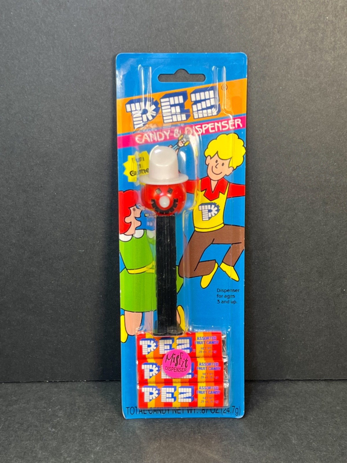 Vintage 70s “Misfit” Snowman PEZ Candy Dispenser- Red Face Black Stem - Slovenia Vintage 70s “Misfit” Snowman PEZ Candy Dispenser- Red Face Black Stem - Slovenia