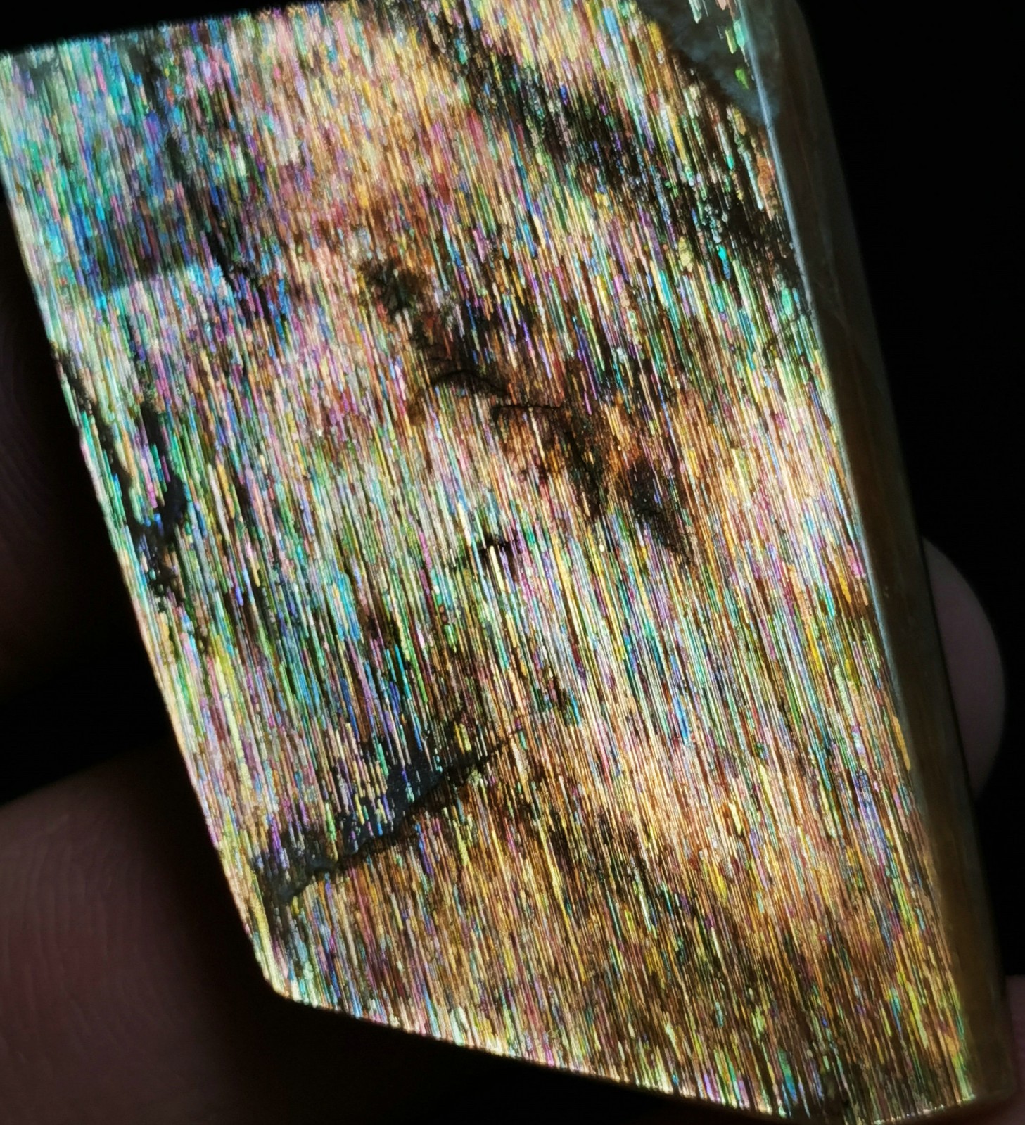 Raw Natural Golden Rainbow Lattice Sunstone Freeform Reiki Stone Healing