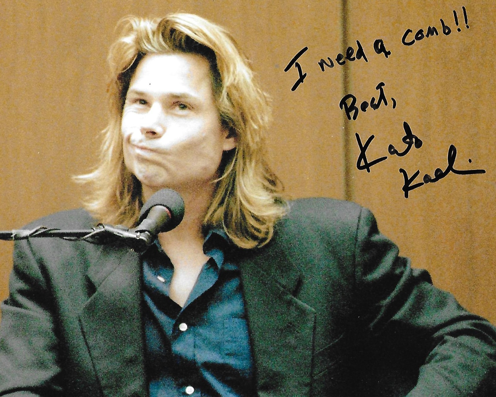 Kato Kaelin auto/signed 8x10 photo O.J. Simpson Trial Witness RARE COA LOOK