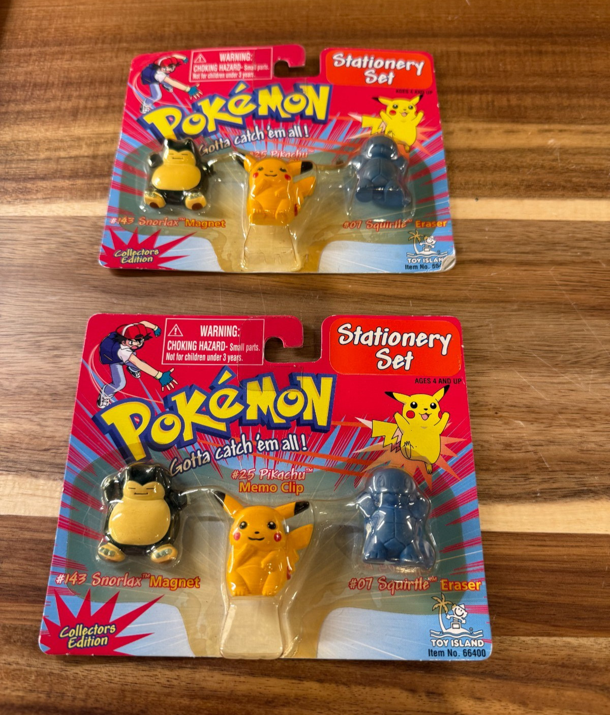 Vintage 1999 Toy Island Pokemon Stationary Set Sealed Set of 2 #66400 Vintage 1999 Toy Island Pokemon Stationary Set Sealed Set of 2 #66400