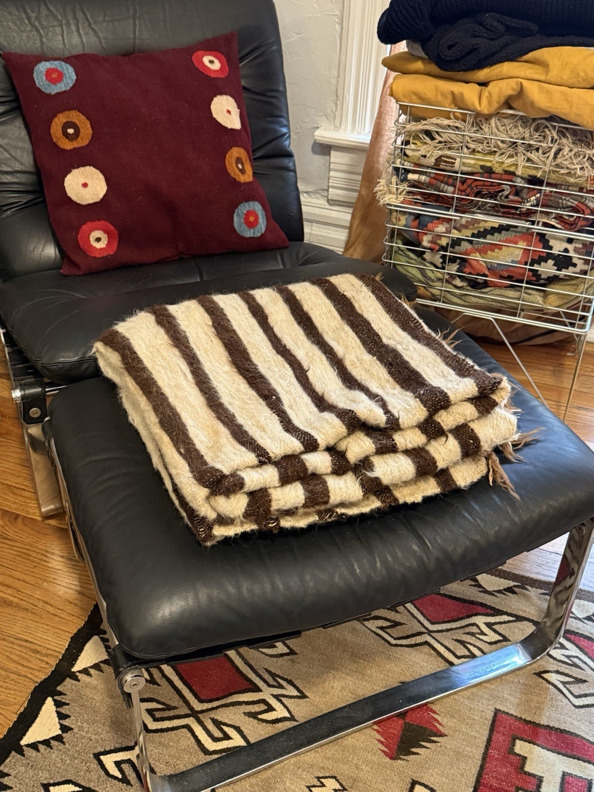 Vtg Beautiful Handmade Turkey Mohair Angora Goat Hair Wool Weaving Blanket 70x66 Vtg Beautiful Handmade Turkey Mohair Angora Goat Hair Wool Weaving Blanket 70x66