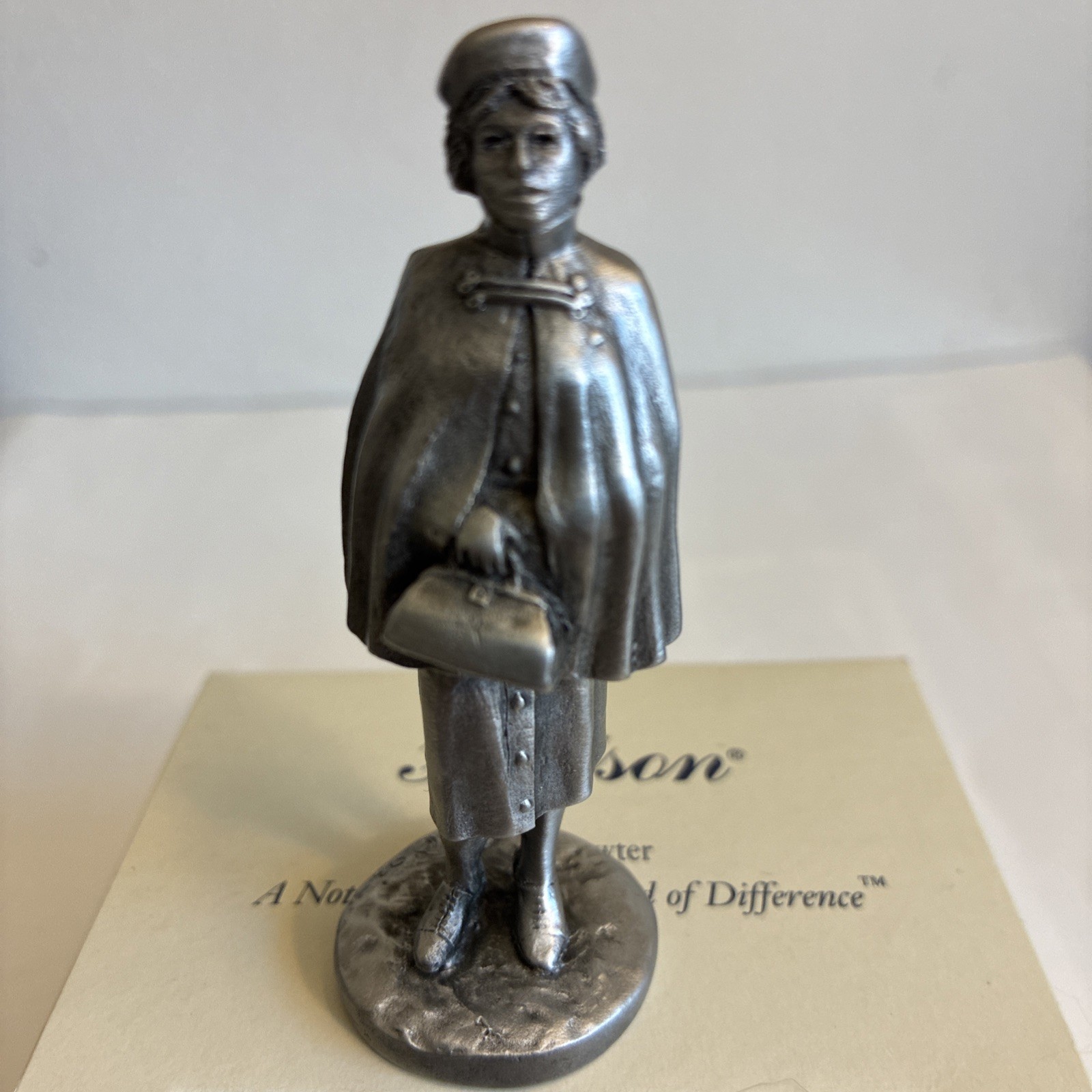 Rare HUDSON CREEK PEWTER Villager Figurine NURSE #7167 3-1/4”/NOS/NIB Rare HUDSON CREEK PEWTER Villager Figurine NURSE #7167 3-1/4”/NOS/NIB