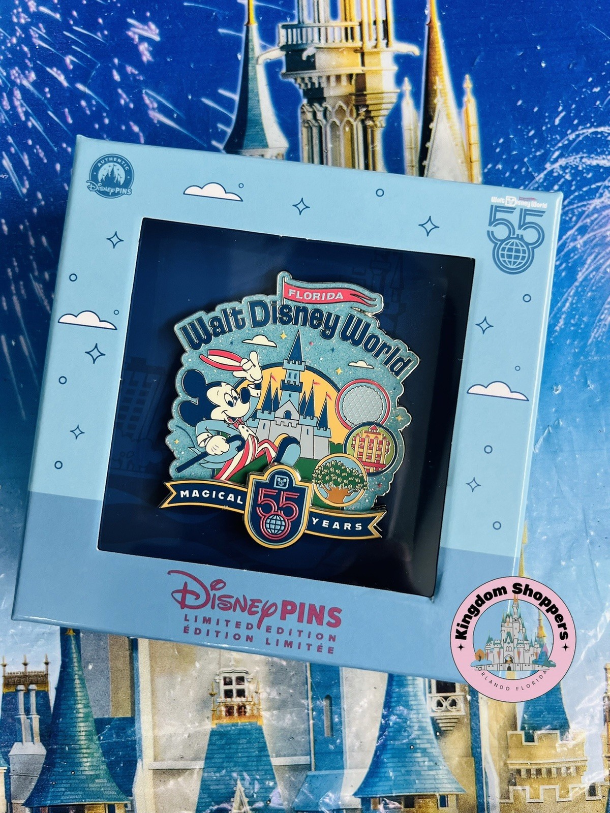 2026 Walt Disney World Parks 55th Anniversary Mickey Mini Jumbo LE 5000 Pin