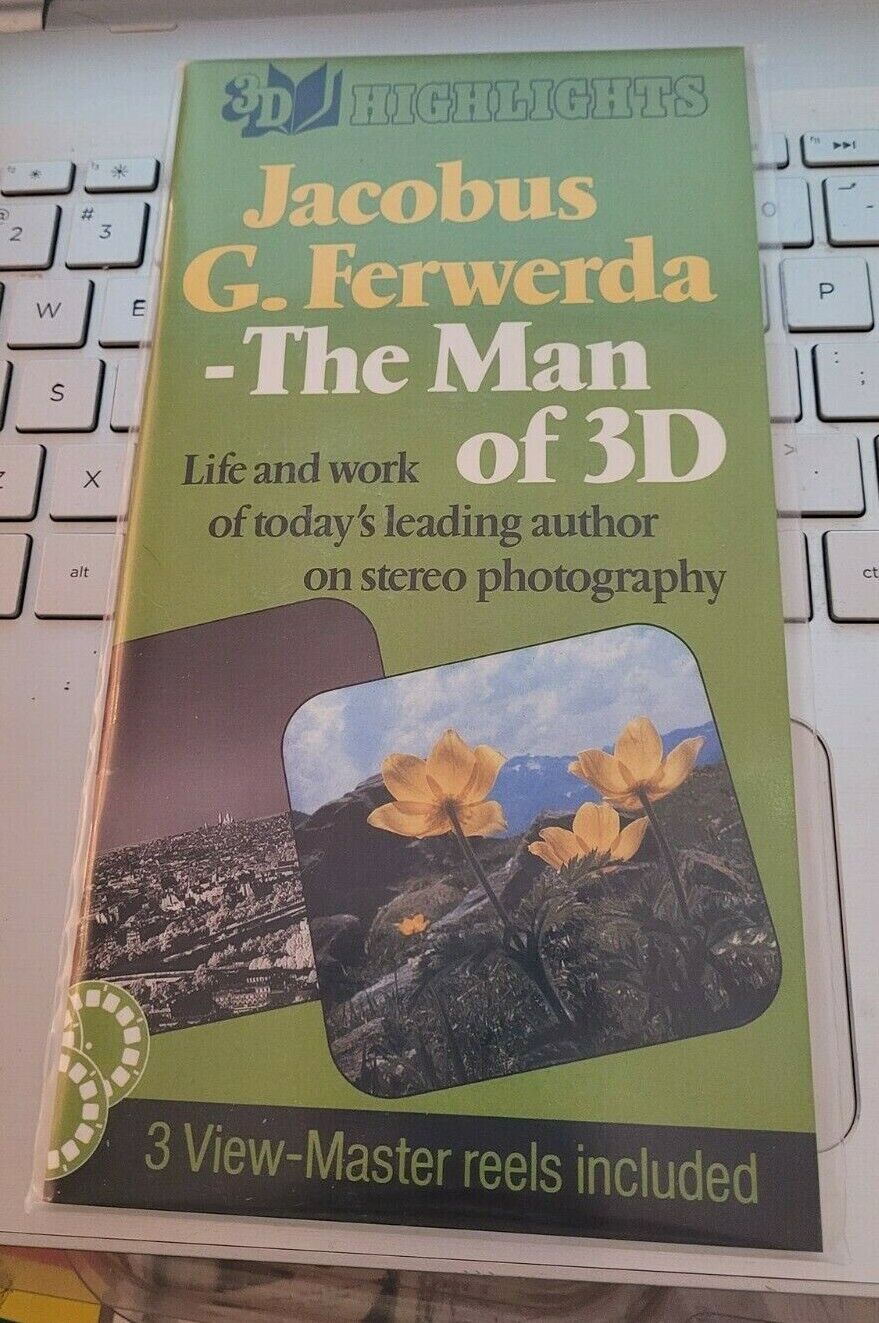 3D Highlights Jacobus G. Ferwerda The Man of 3D 3 Reels set w/ Book NOS