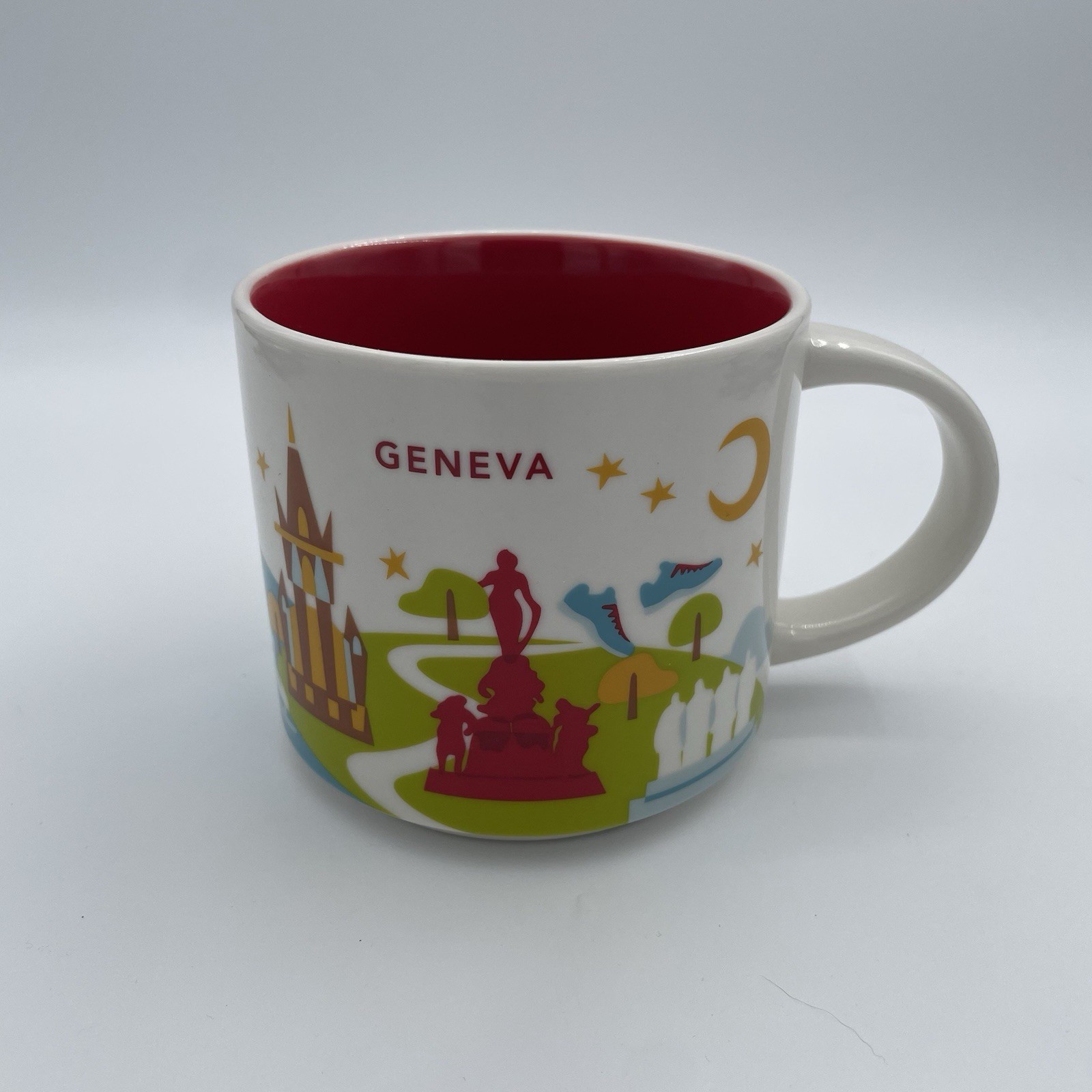 Starbucks Coffee Mug Geneva, Switzerland You Are Here Collection 2019 14 ozs Starbucks Coffee Mug Geneva, Switzerland You Are Here Collection 2019 14 ozs