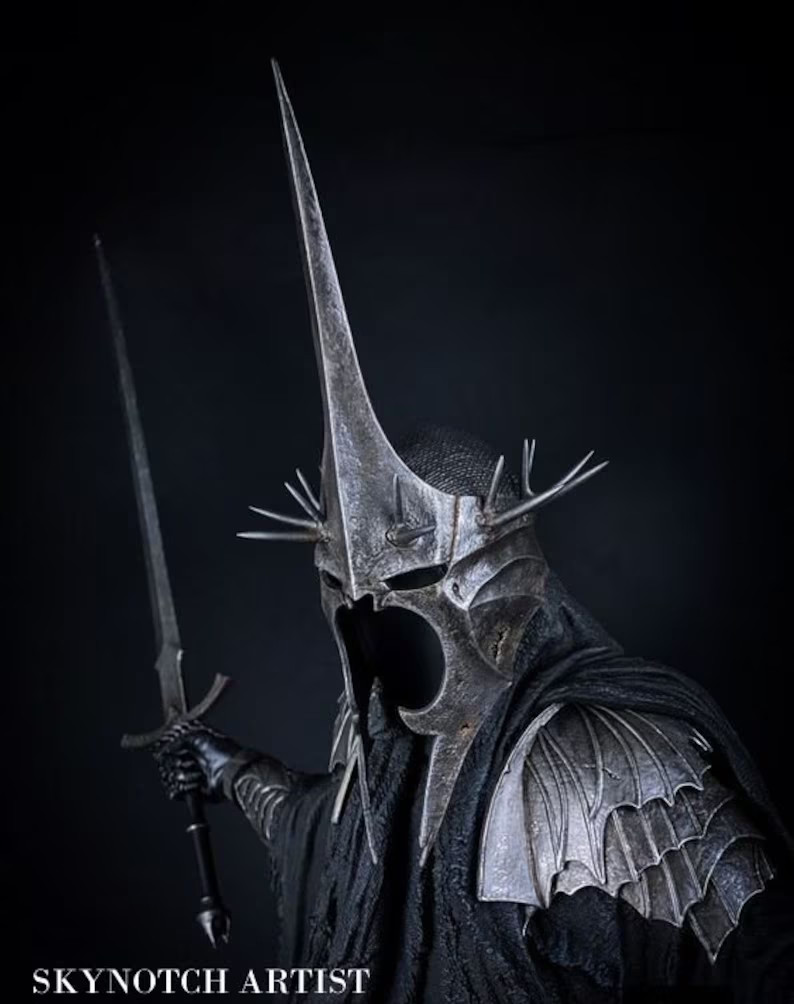 Lord of the rings The Witch King of Angmar Cosplay Costume Dark Nazgul Full Suit Lord of the rings The Witch King of Angmar Cosplay Costume Dark Nazgul Full Suit