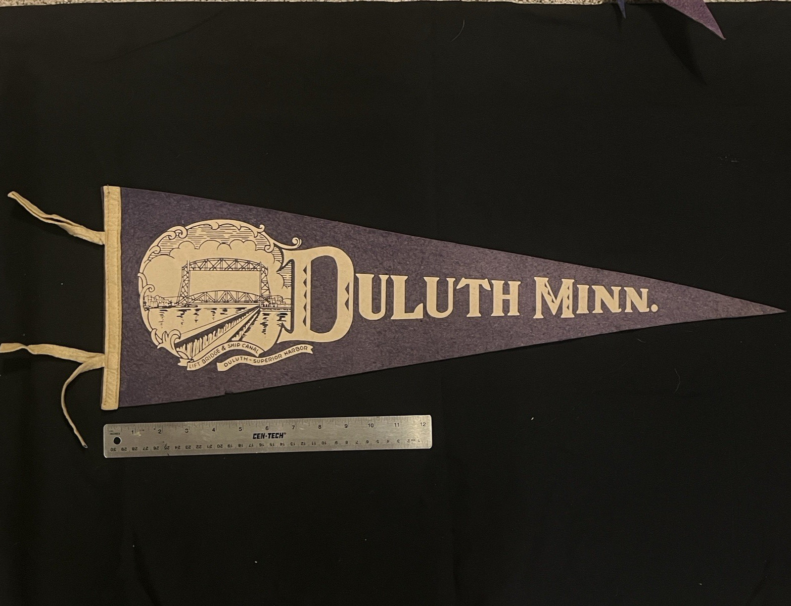 Vintage Felt Pennant - Duluth, Superior Harbor, Minnesota Vintage Felt Pennant - Duluth, Superior Harbor, Minnesota