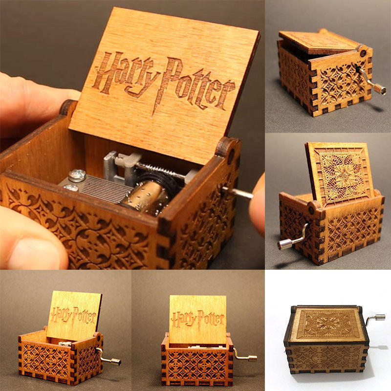 Harry Bote Tiny Wooden Hand Engraved Music Box Fun Interesting Toys Kids Gifts