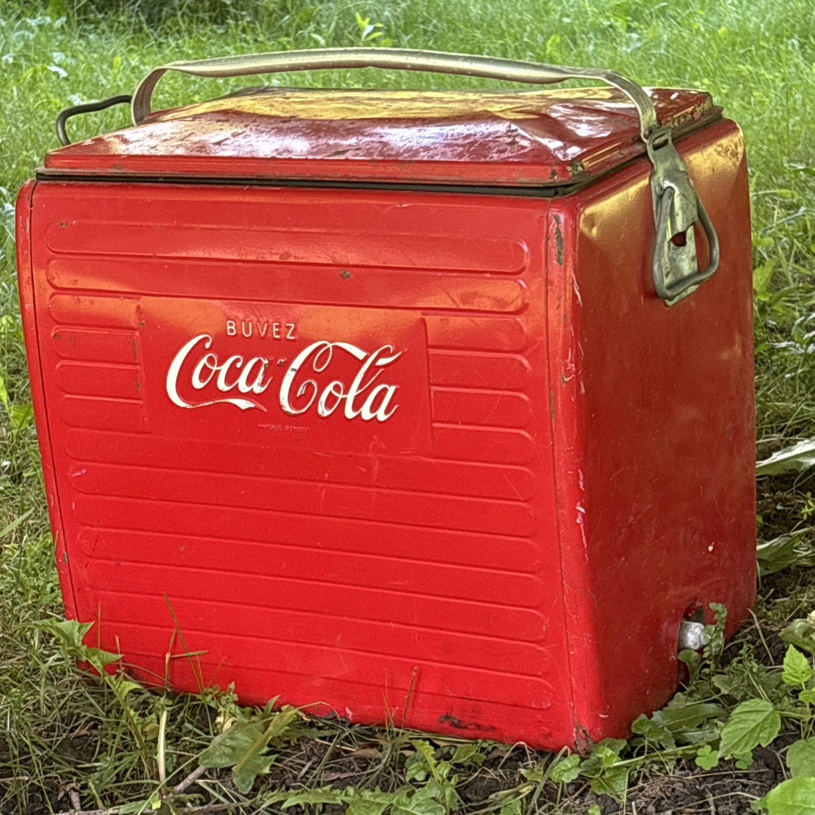 Vintage Coca Cola Cooler  Made In Canada by St Thomas Metal LTD