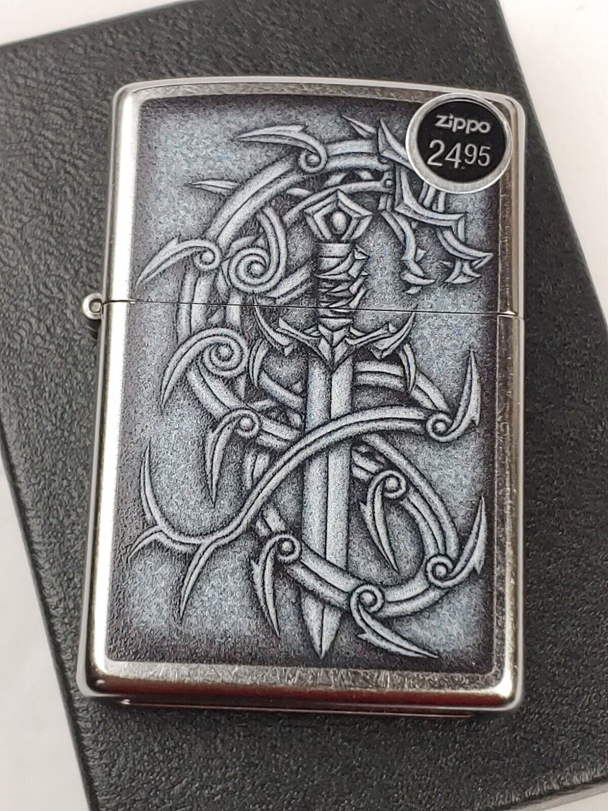 Zippo 48365 Medieval Mythological Design on Street Chrome Lighter - AUG (H) 2022