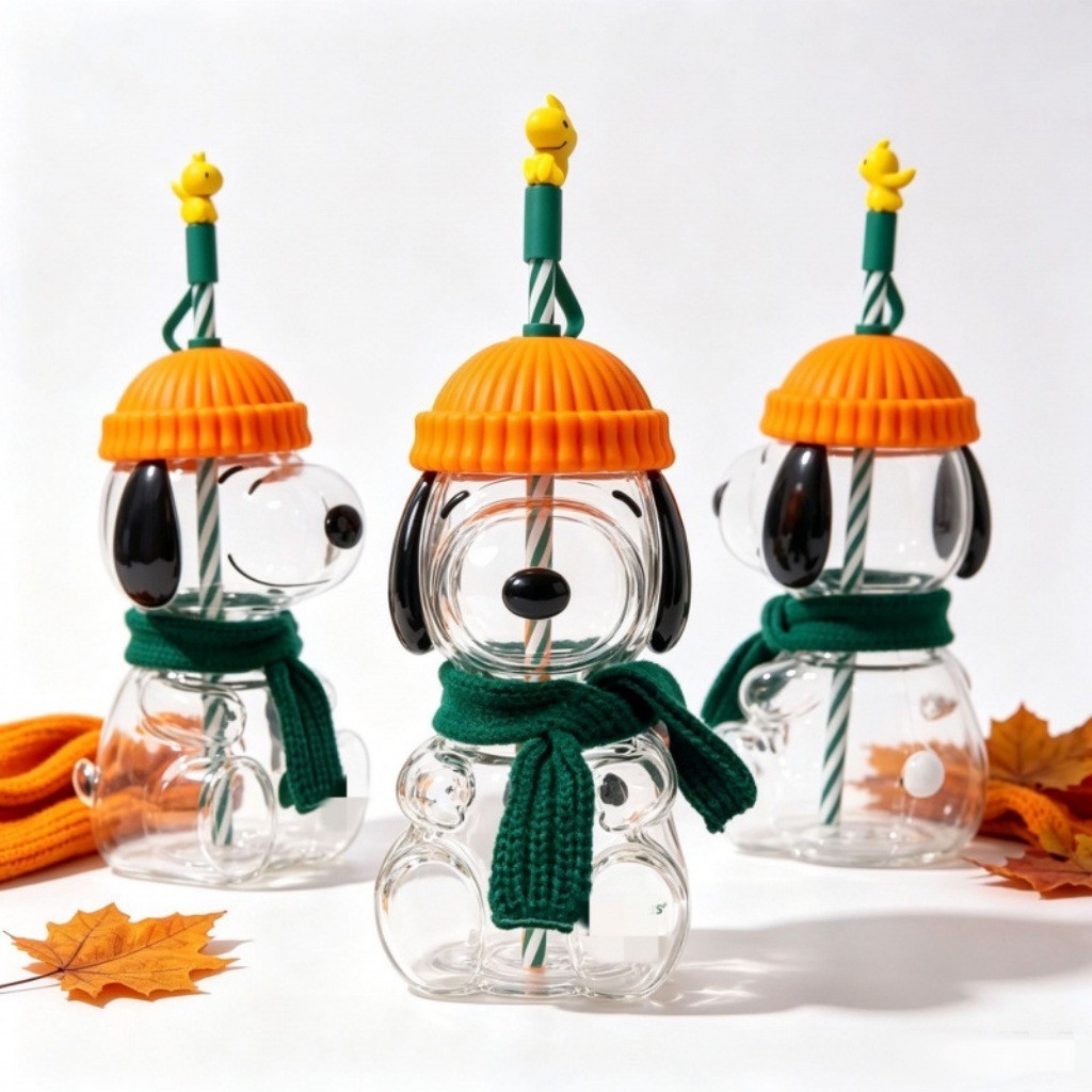 Hot Selling 2026 Snoopy X Starbucks Glass Cold Cup Fan Made Pre-Order