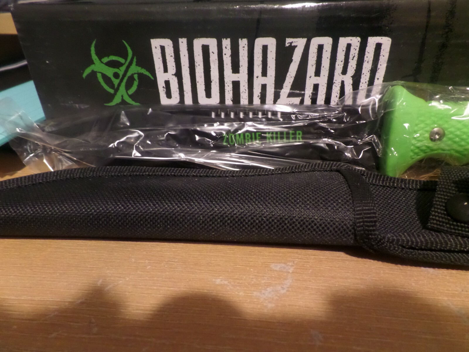 Biohazaro Zombie Suruiual Gear 13 in over All 9 1/2 in Blade Zombie Killer Rubbe Biohazaro Zombie Suruiual Gear 13 in over All 9 1/2 in Blade Zombie Killer Rubbe