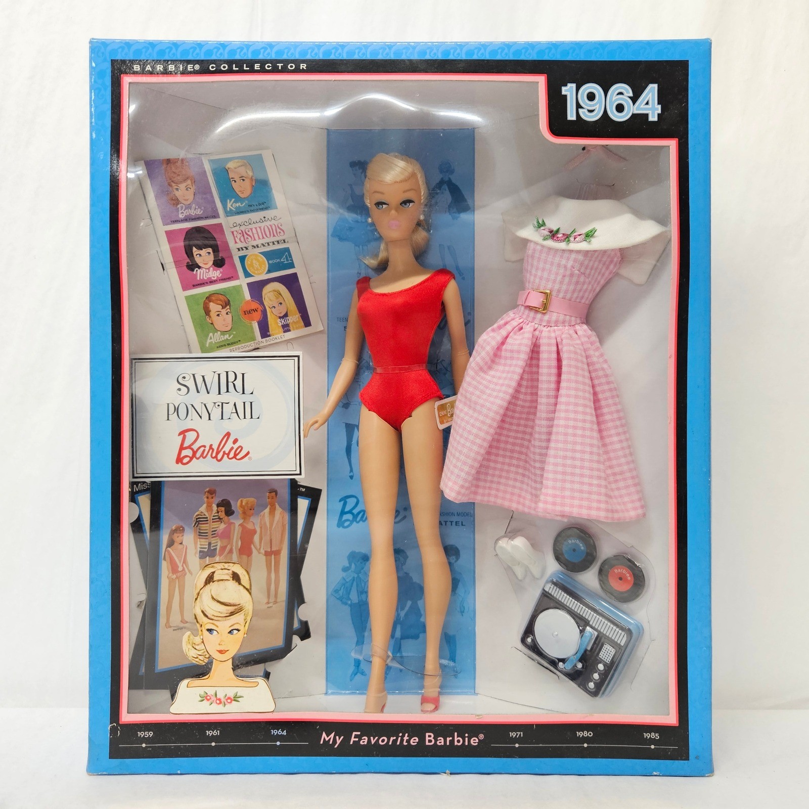 Barbie Collector 1964 Swirl Ponytail My Favorite Barbie Doll T1373 NIB