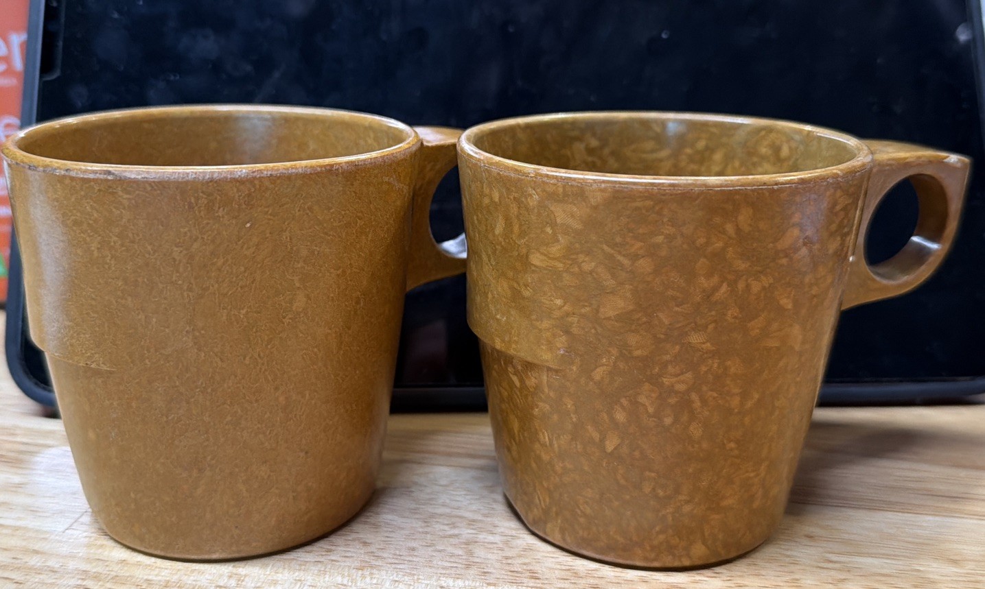 Two VTG US Military Halsey Mess Hall Mugs Cups Scranton PA. Melamine ‘56 & ‘64 Two VTG US Military Halsey Mess Hall Mugs Cups Scranton PA. Melamine ‘56 & ‘64