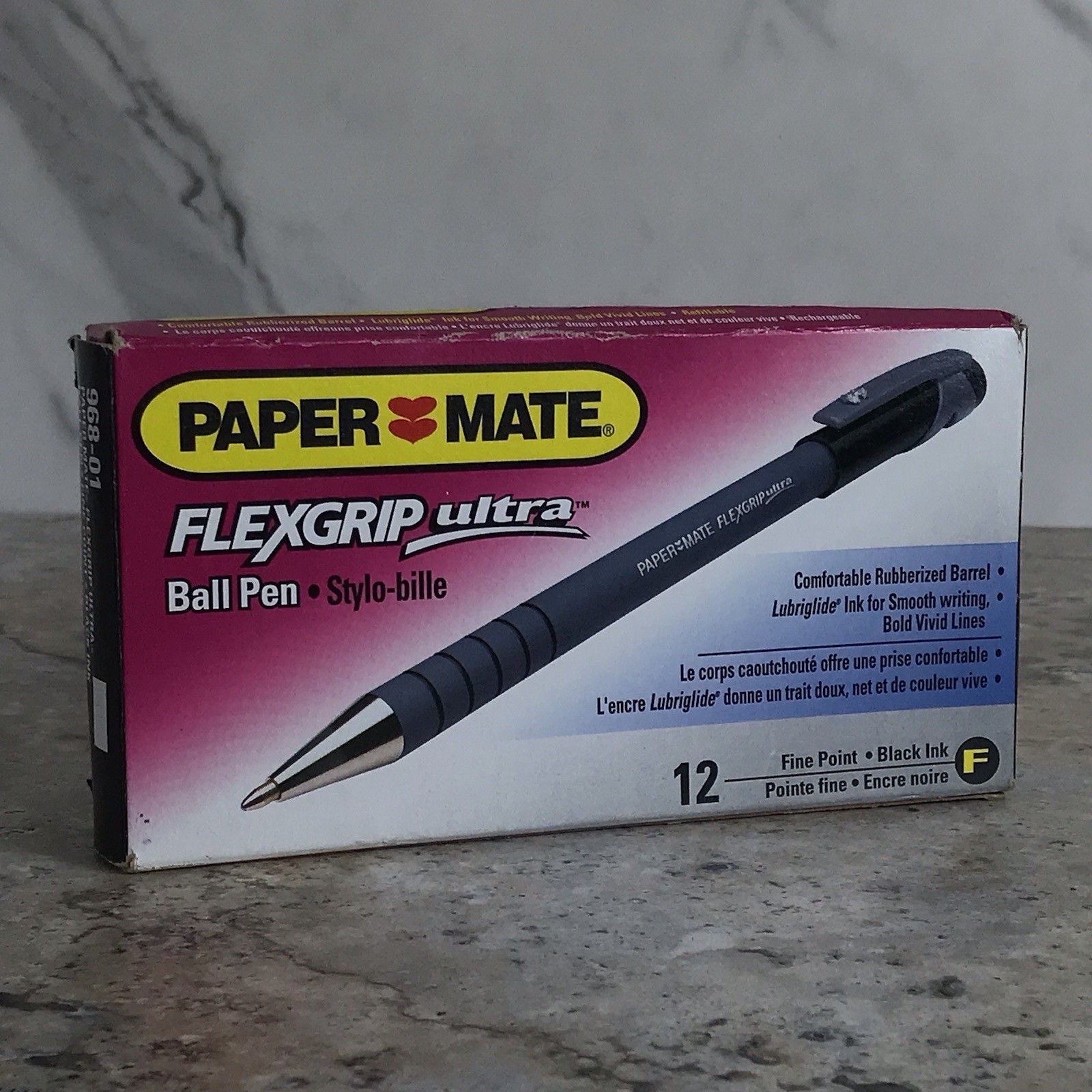 VINTAGE PAPERMATE FLEXGRIP ULTRA BALL PEN BOX CIRCA 1995 - 11 PENS VINTAGE PAPERMATE FLEXGRIP ULTRA BALL PEN BOX CIRCA 1995 - 11 PENS