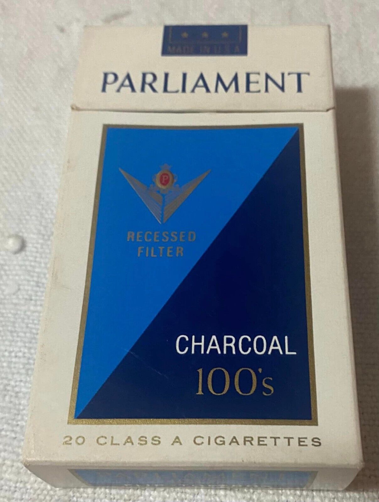 Vintage Parliament 100’s Filter Cigarette Cigarettes Cigarette Paper Box Empty