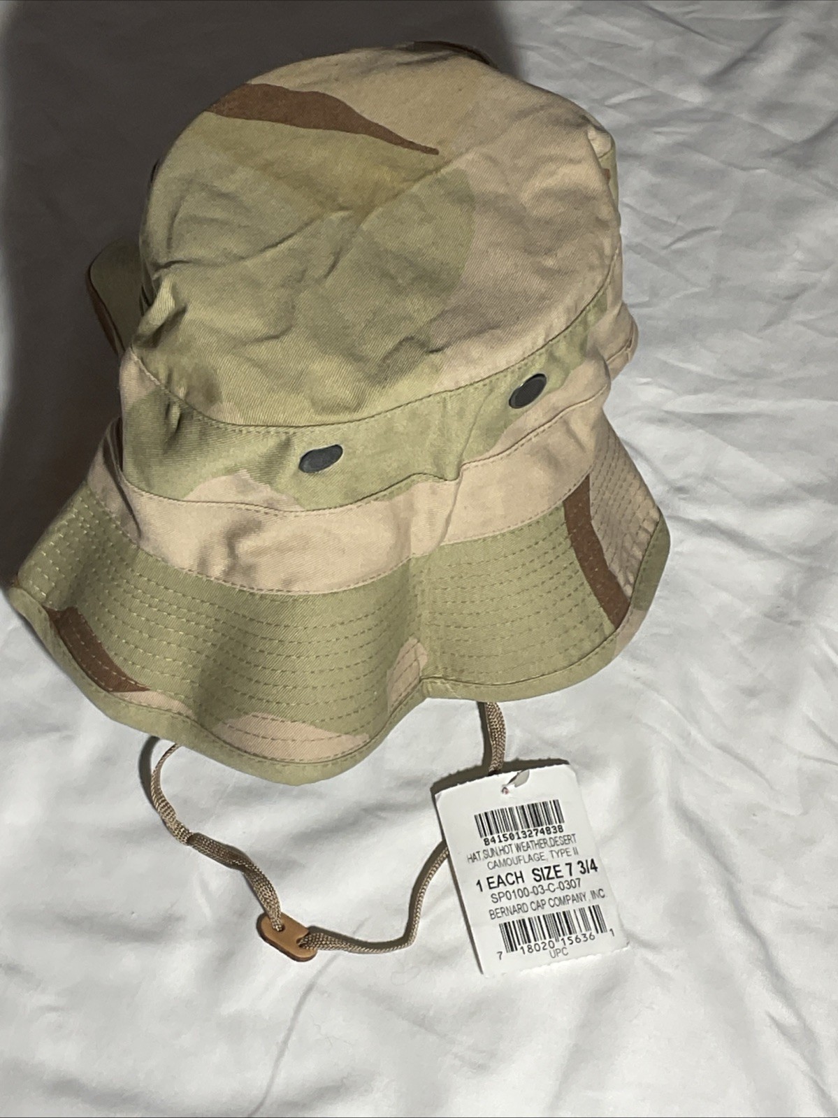 U.S Military Desert Boonie Hat Type II Sun Hot Weather Gulf War USA Made (7 3/4) U.S Military Desert Boonie Hat Type II Sun Hot Weather Gulf War USA Made (7 3/4)