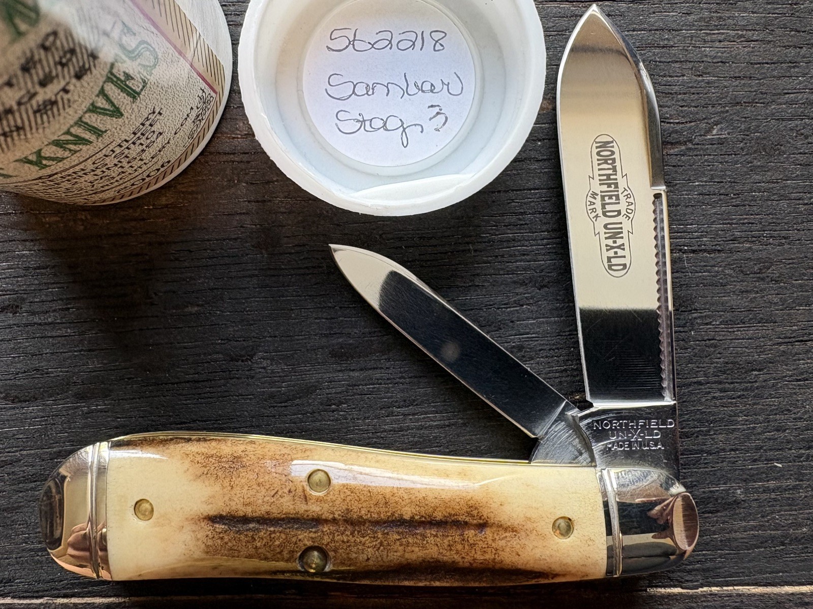 GREAT EASTERN CUTLERY 562218 NORTHFIELD GEC 56 SAMBAR STAG BIRD DOG 1 of 148 NIT