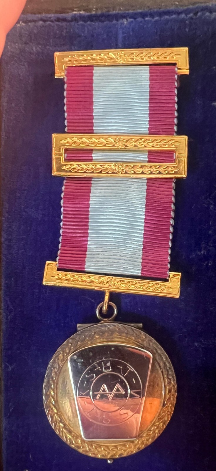 1898 British Canadian Masonic Freemason Gilt Locket Medal Badge Coin Gold Plated