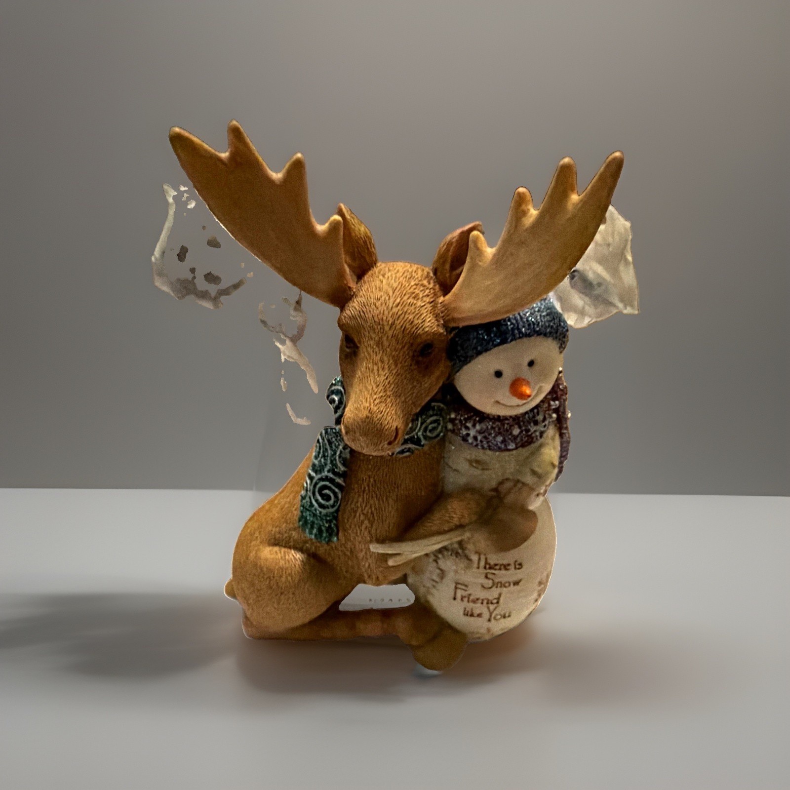 Pavilion Gift Company Birch Hearts Moose & Snowman Figurine \ Pavilion Gift Company Birch Hearts Moose & Snowman Figurine \