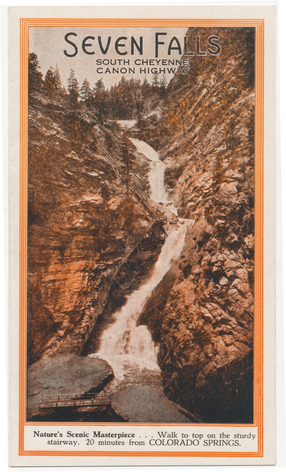 c1920s Seven Falls And South Cheyenne Canon Colorado Helen Hunt Jackson Burial