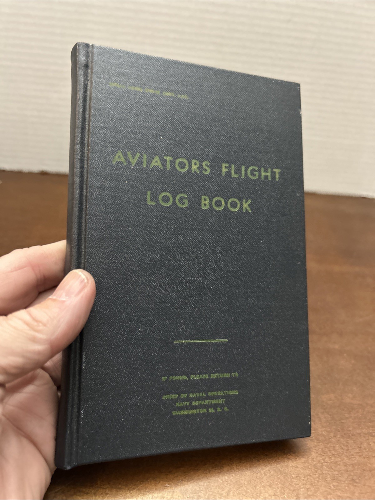 Aviators Flight Log Book April 1954 To April 1967 Vietnam Era OPNAV 3760-31