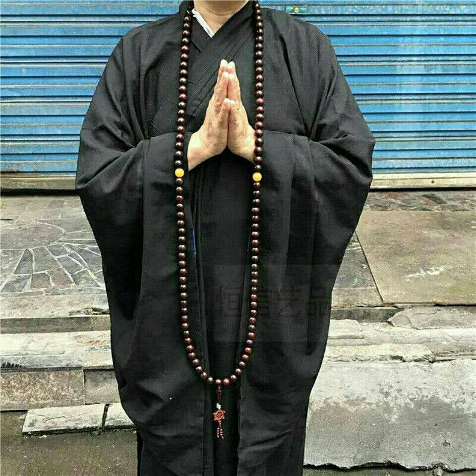15mm*108 Beads Natural Padauk Wood Buddha Blessing Shaolin Kung Fu Necklace Suit