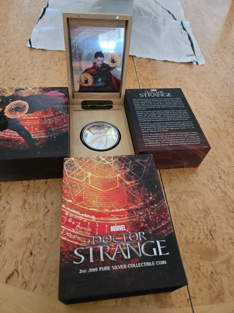 2017 Tuvalu Doctor Strange 2 oz Proof Silver Coin 2017 Tuvalu Doctor Strange 2 oz Proof Silver Coin