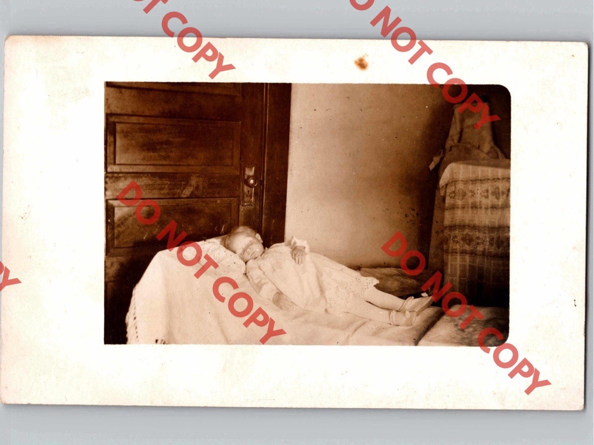 c1910 DECEASED CHILD Post Mortem Identified ID’d PRATT Kansas KS RPPC Real Photo c1910 DECEASED CHILD Post Mortem Identified ID’d PRATT Kansas KS RPPC Real Photo