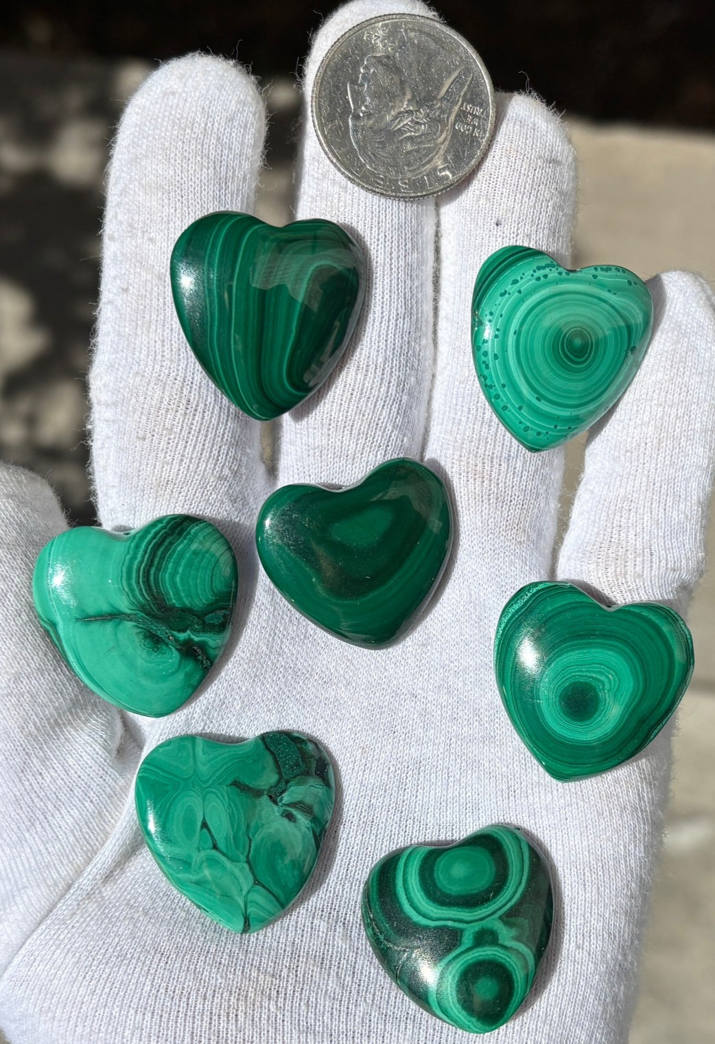 USA SALE 67g LOT 7 MALACHITE POLISHED SMALL HEARTS HEART POCKET PALMSTONE PALM USA SALE 67g LOT 7 MALACHITE POLISHED SMALL HEARTS HEART POCKET PALMSTONE PALM