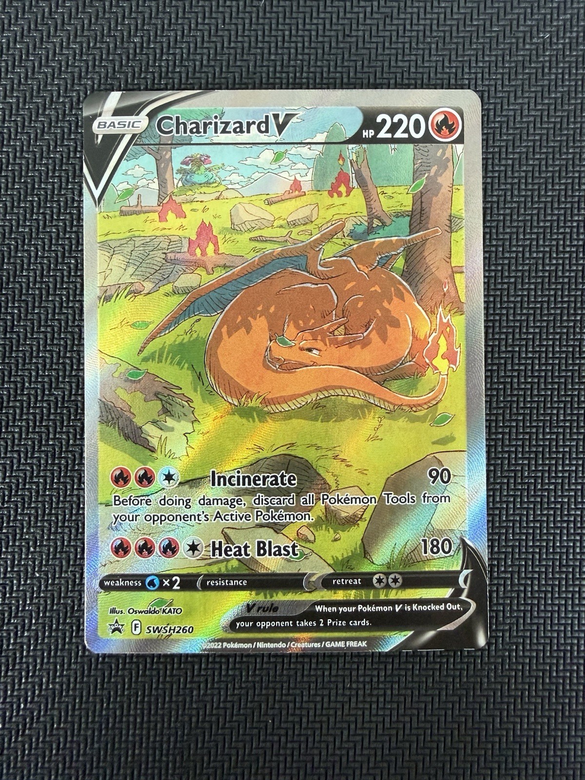 Pokémon TCG Charizard V SWSH260 Sword And Shield Promo Near Mint Condition Pokémon TCG Charizard V SWSH260 Sword And Shield Promo Near Mint Condition