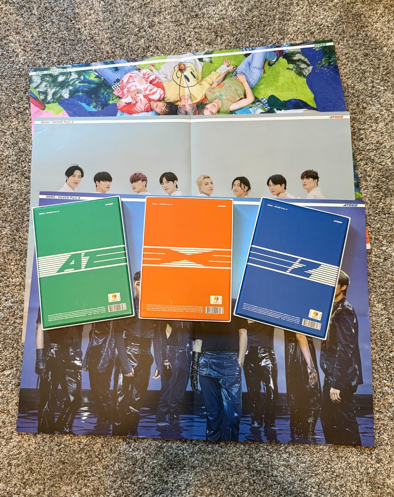 Ateez Zero : Fever Part.3 Album Set with Posters Ateez Zero : Fever Part.3 Album Set with Posters