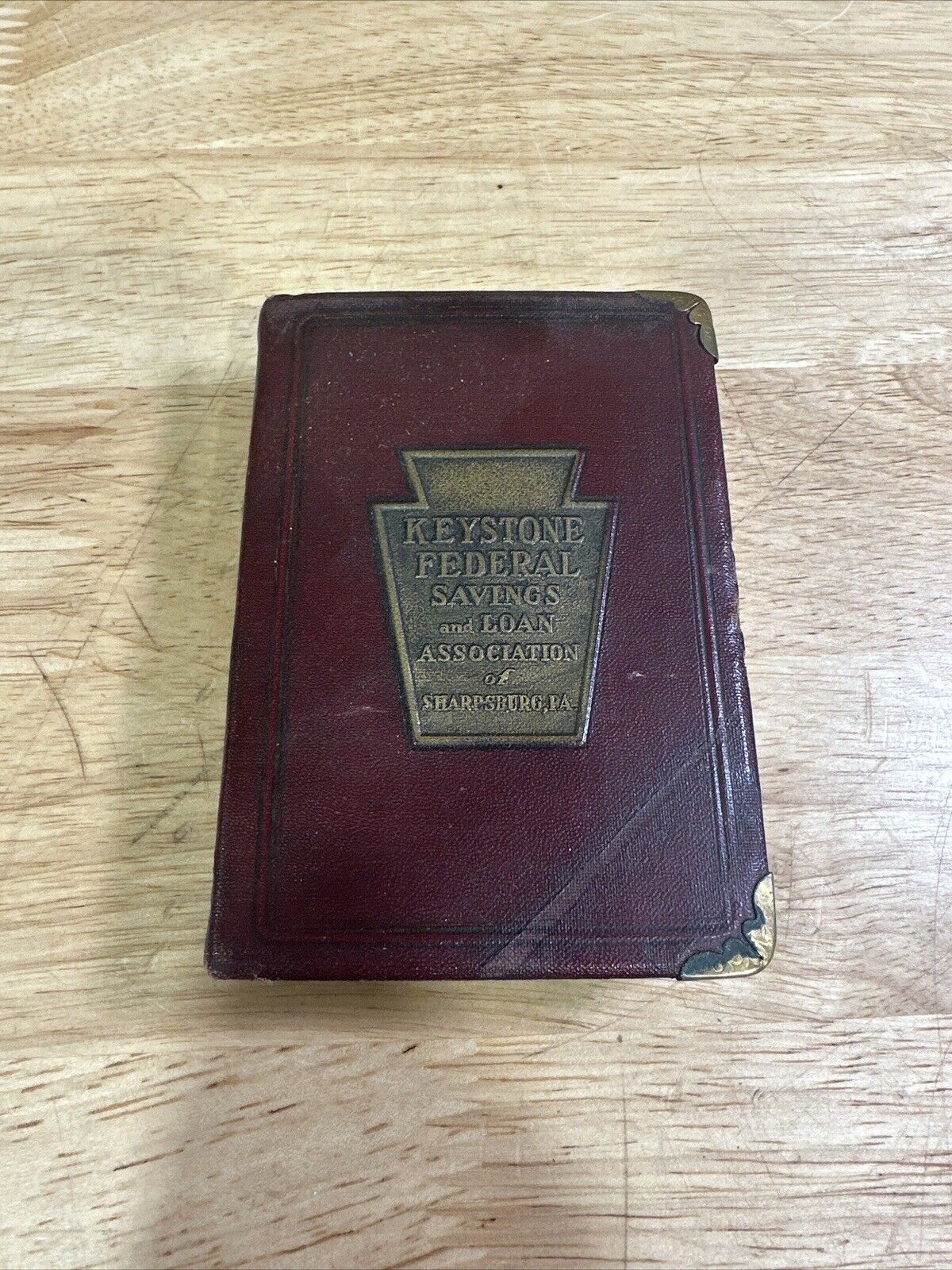 Vintage Keystone Federal Savings And Loan Association Book Coin Bank 