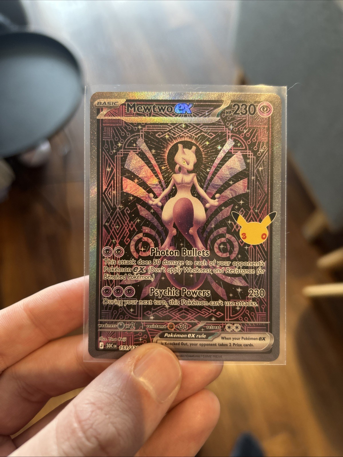 Pokemon TCG Celebrations 30th Anniversary Mewtwo SIR 151/128 NM Pokemon TCG Celebrations 30th Anniversary Mewtwo SIR 151/128 NM